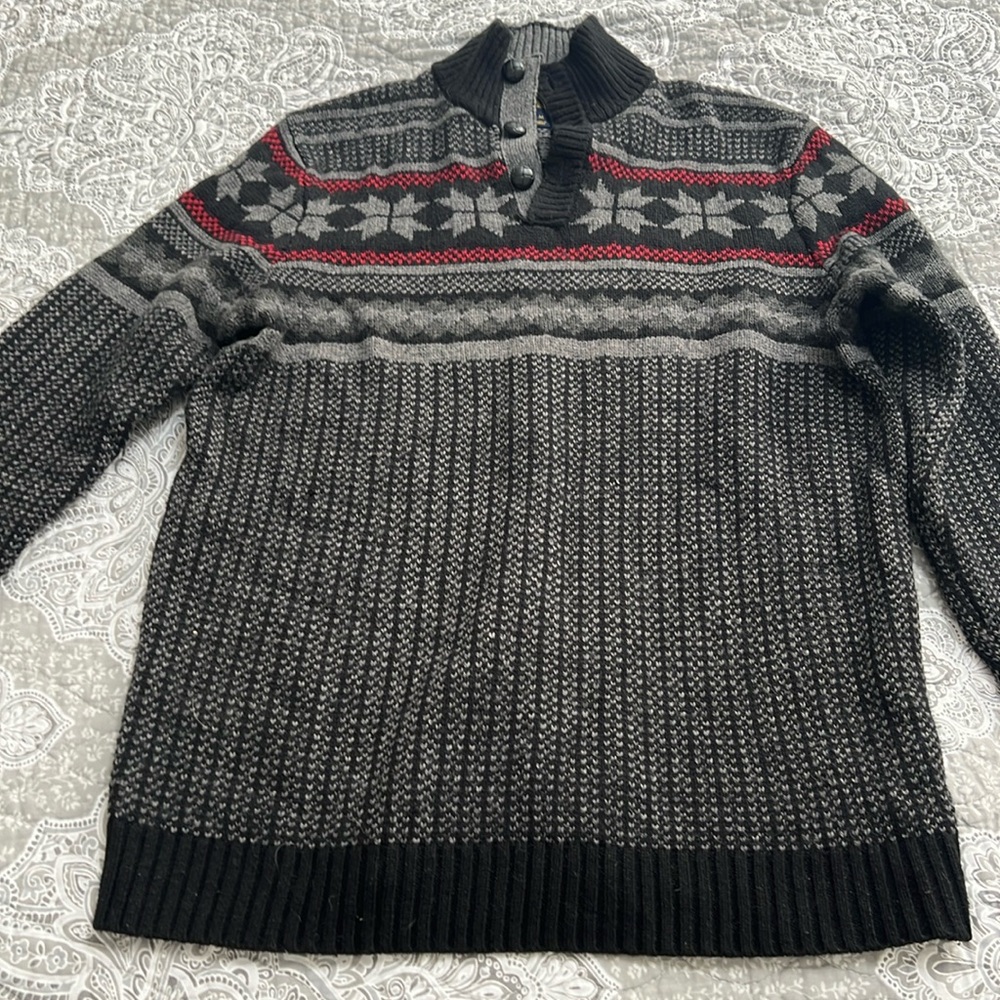 Men’s Button Up Winter Sweater